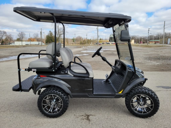2023 Madjax X Series Storm 4L - Black Edition - Lithium Ion Lifted Golf Cart - Blowout Sale