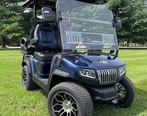 2024 Evolution D5 Ranger 2+2 Mediterranean Blue 4 Seater Electric Golf Cart - New