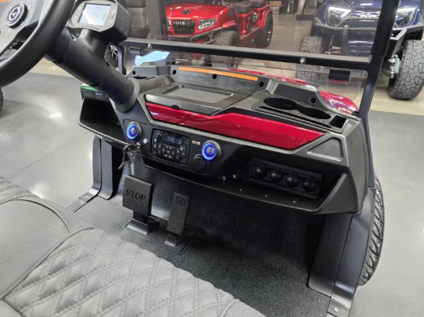 2025 Atlas 6 Passenger Electric Golf Cart - 210AH Lithium - Candy Red
