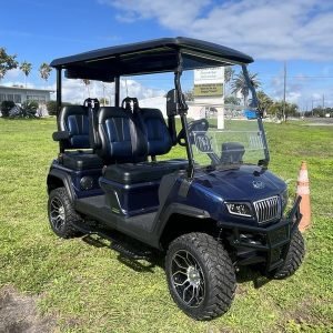 agc-0207cd95-f3e3-4b24-b1b3-bf9c80089a3f 2025 Evolution D5 - Maverick 4 Blue Golf Cart - Luxury 4 - Seater Street Legal Lithium Electric Cart