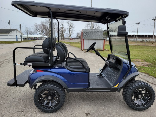 2023 Madjax X Series Storm 4L - Metallic Blue Edition - Lithium Ion Lifted Golf Cart