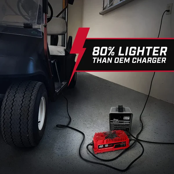 FORM 48 Volt Golf Cart Battery Charger for Club Car Precedent & DS - 48V Lead Acid - PRO VERSION