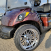 2018 Yamaha Drive2 EFI Quietech Used Gas Golf Cart - Metallic Burgundy