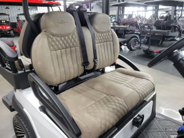 2024 Atlas 4 Passenger Electric Golf Cart - 210AH Lithium - Pearl White