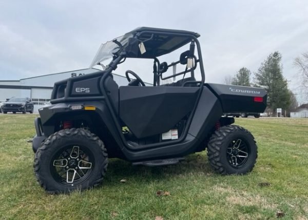 2024 Kandi Cowboy 4 Passenger Lifted Electric Golf Cart - Matte Black - Touchscreen - Fully Serviced