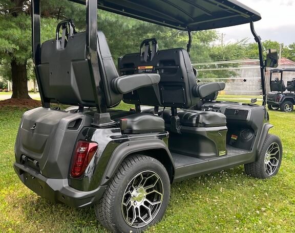 2022 Evolution Ranger Black 4 Seater Electric Golf Cart - Brand New