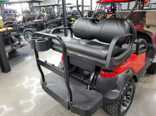 2025 Club Car Onward Lifted 4 Passenger Gas - Kohler Engine - Rally Red