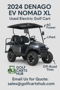2024 Denago Nomad XL - Premium Lifted Lithium Golf Cart