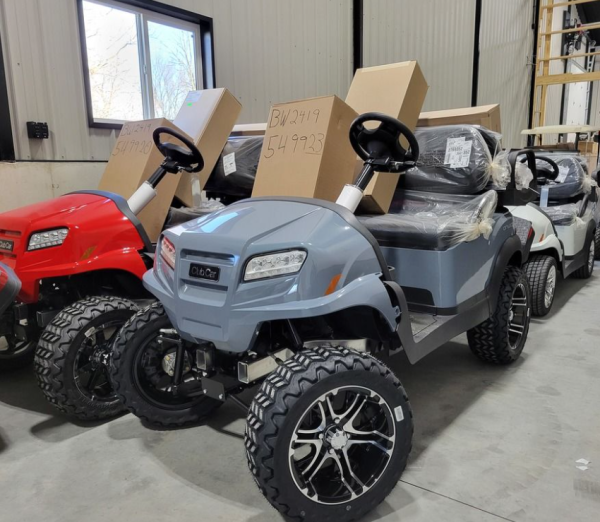 2024 Club Car Onward Lifted 4 Passenger XR Lithium - Vanguard Lithium Battery - Silver Mist
