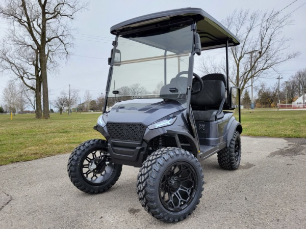 2023 Madjax X Series Storm 4L - Gunmetal - Lithium Ion Lifted Golf Cart