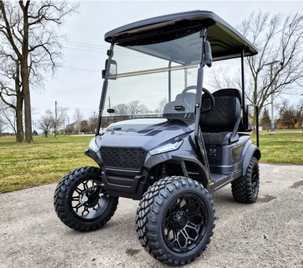 2023 Madjax X Series Storm 4L - Gunmetal - Lithium Ion Lifted Golf Cart