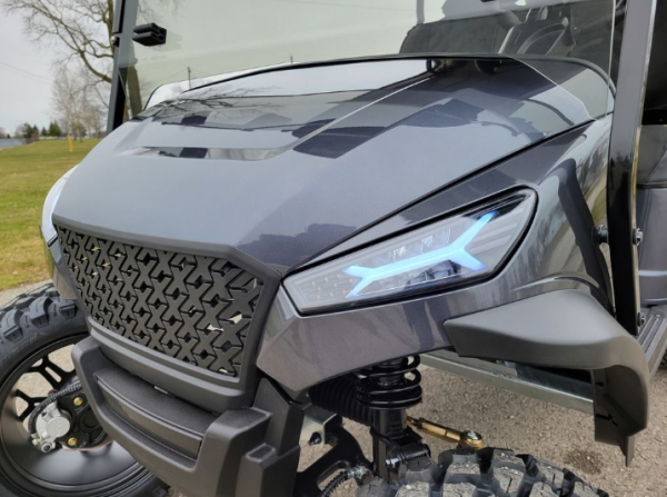 2023 Madjax X Series Storm 4L - Gunmetal - Lithium Ion Lifted Golf Cart