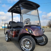 2018 Yamaha Drive2 EFI Quietech Used Gas Golf Cart - Metallic Burgundy