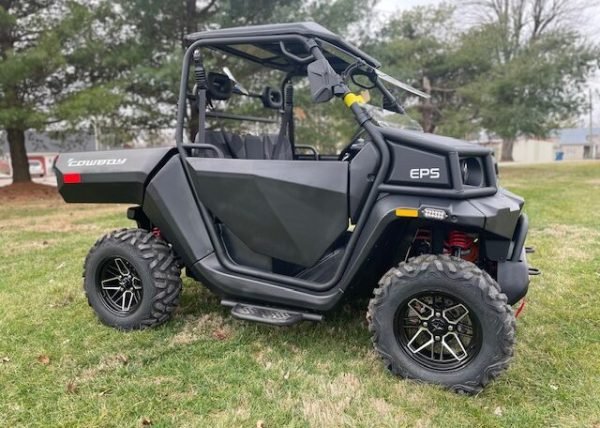 2024 Kandi Cowboy 4 Passenger Lifted Electric Golf Cart - Matte Black - Touchscreen - Fully Serviced