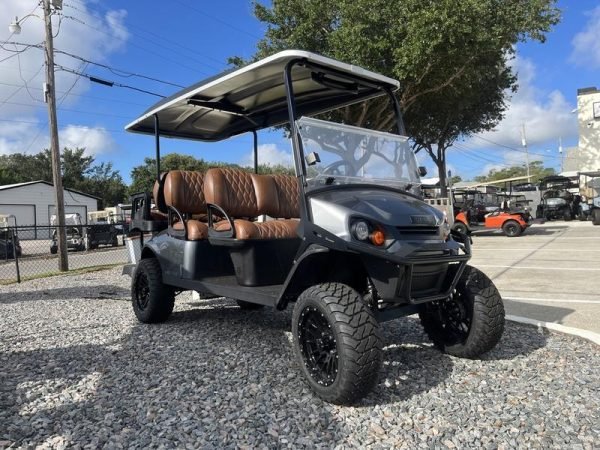 2025 E - Z - GO Express 6 Gas Inferno Red 6 - Passenger Street