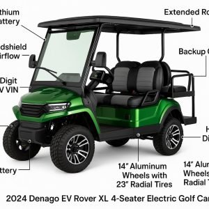 2024 Denago EV Rover XL 4 Seater Electric Golf Cart - New