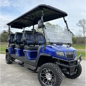 2024 Evolution D5 Maverick 6 Gray Forward Facing 6 Passenger Electric Golf Cart - Extended Range