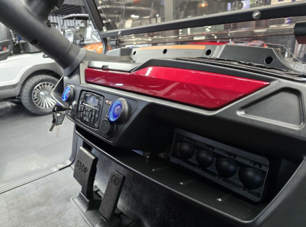 2025 Atlas 6 Passenger Electric Golf Cart - 210AH Lithium - Candy Red