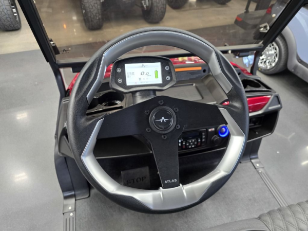 2025 Atlas 6 Passenger Electric Golf Cart - 210AH Lithium - Candy Red