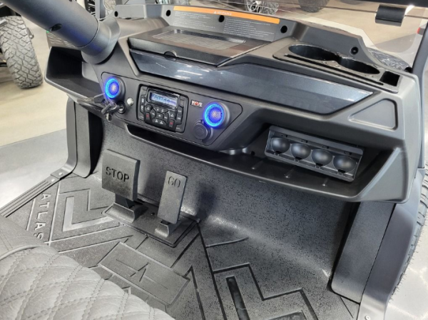 2024 Atlas 4 Passenger Lifted Electric Golf Cart - 210AH Lithium - Charcoal