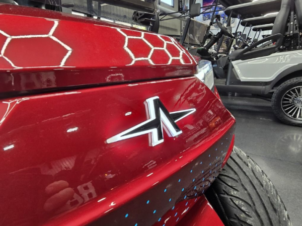 2025 Atlas 6 Passenger Electric Golf Cart - 210AH Lithium - Candy Red