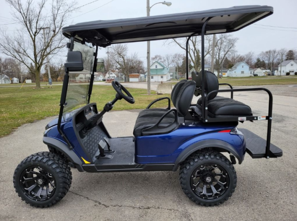 2023 Madjax X Series Storm 4L - Metallic Blue Edition - Lithium Ion Lifted Golf Cart