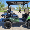 2018 Yamaha Drive2 EFI Quietech Used Gas Golf Cart - Green Fade Lifted