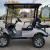 agc-5b7dee8b-7a25-4eb0-bd77-86155e7b8f27 2017 Yamaha Drive2 Lifted Used Gas Golf Cart - Silver