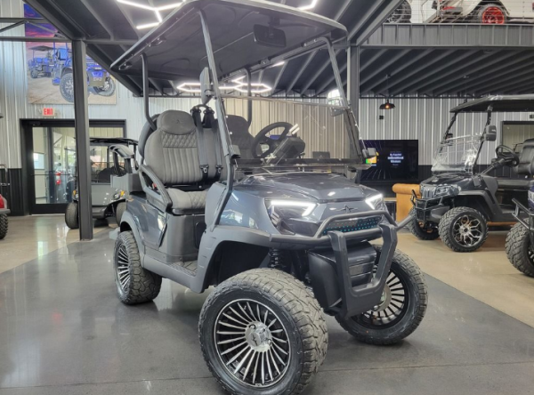 2024 Atlas 4 Passenger Lifted Electric Golf Cart - 210AH Lithium - Charcoal