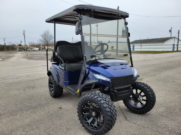 2023 Madjax X Series Storm 4L - Metallic Blue Edition - Lithium Ion Lifted Golf Cart