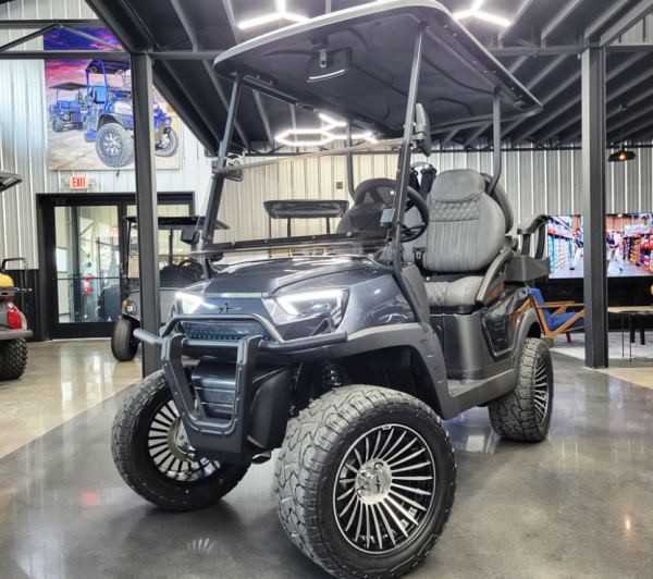 2024 Atlas 4 Passenger Lifted Electric Golf Cart - 210AH Lithium - Charcoal