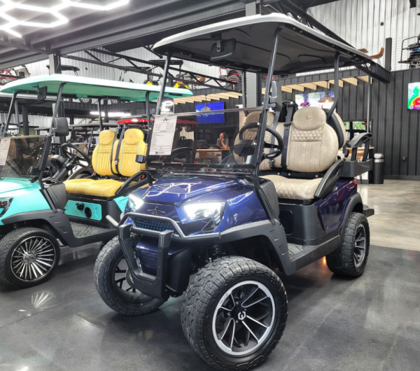 2024 Atlas 4 Passenger Lifted Electric Golf Cart - 210AH Lithium - Luxury Street Legal