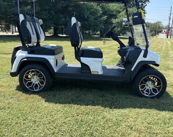 2024 Evolution D5 Ranger White 4 Seater Electric Golf Cart