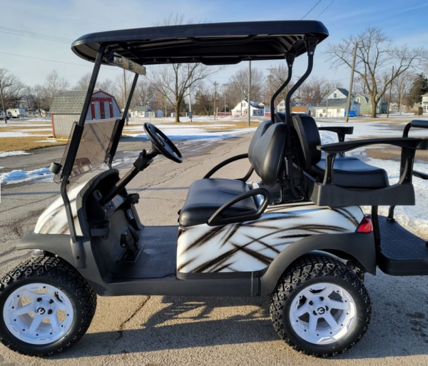 2016 Club Car Golf Cart EFI Precedent - Custom “Black Streak” Edition Gas At Golf Carts Hub