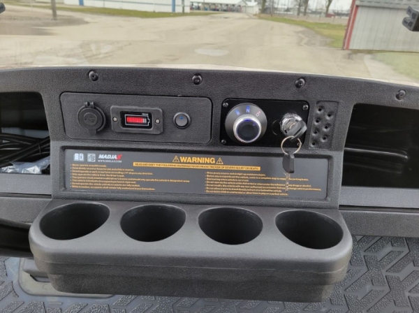 2023 Madjax X Series Storm 4L - Gunmetal - Lithium Ion Lifted Golf Cart
