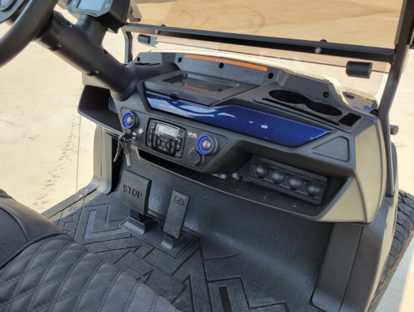 agc-7d47e401-a61e-4778-89d7-9eabd54eb79c 2024 Atlas 4 Passenger Lifted Electric Golf Cart - 210AH Lithium - Blue