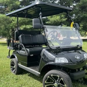 2024 Evolution Classic 4 Plus Black 4 Seater Electric Golf Cart - New
