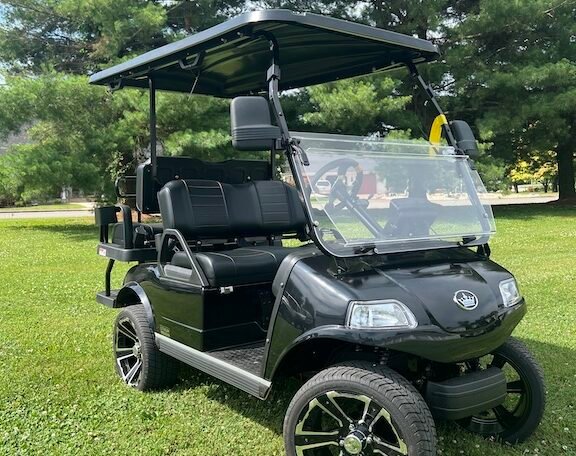 2024 Evolution Classic 4 Plus Black 4 Seater Electric Golf Cart - New
