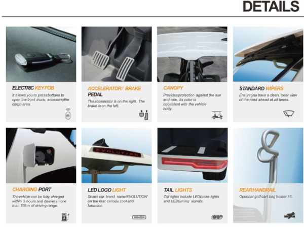 2022 Evolution D3 Golf Carts - Premium Lithium Street Legal Evolution