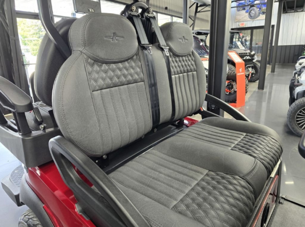 2025 Atlas 6 Passenger Electric Golf Cart - 210AH Lithium - Candy Red