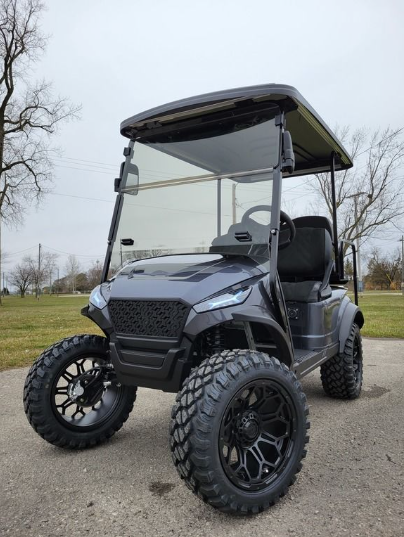 2023 Madjax X Series Storm 4L - Gunmetal - Lithium Ion Lifted Golf Cart