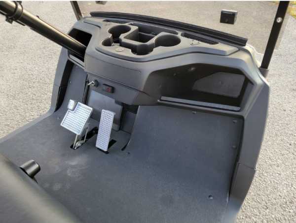2018 Yamaha Drive2 EFI Quietech Used Gas Golf Cart - Metallic Burgundy