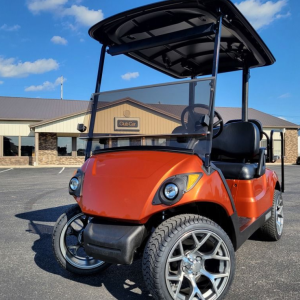 2017 Yamaha Drive2 Used Gas Golf Cart - Burnt Orange