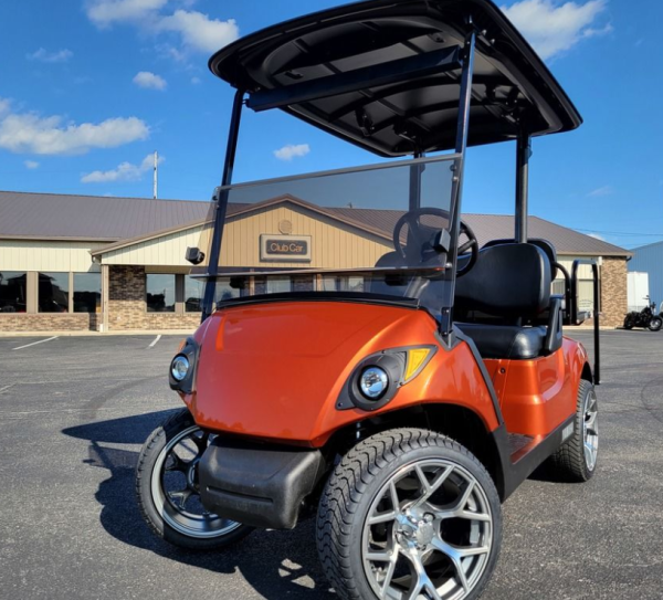 2017 Yamaha Drive2 Used Gas Golf Cart - Burnt Orange