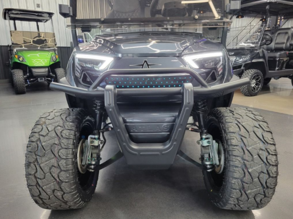 2024 Atlas 4 Passenger Lifted Electric Golf Cart - 210AH Lithium - Charcoal