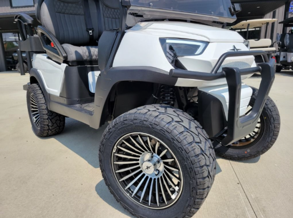 2024 Atlas 4 Passenger Lifted Electric Golf Cart - 210AH Lithium - White - White