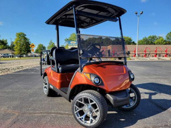 2017 Yamaha Drive2 Used Gas Golf Cart - Burnt Orange