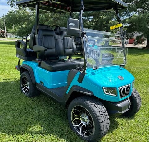 2024 Evolution D5 Ranger 2+2 Sky Blue 4 Seater Used Electric Golf Cart