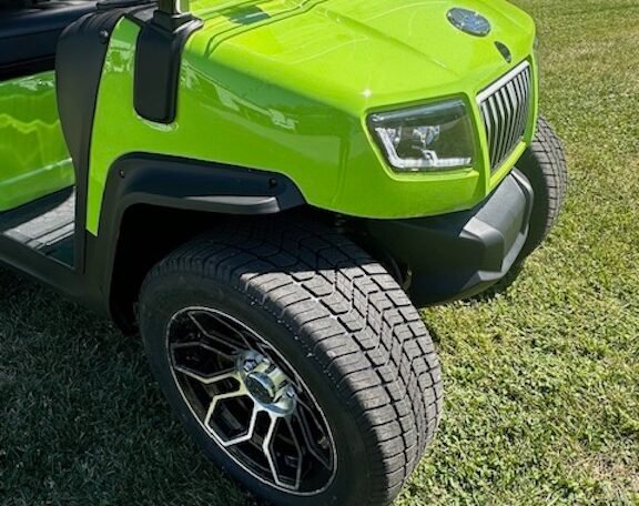 2024 Evolution D5 Ranger 2+2 Lime Green 4 Seater Electric Golf Cart - New