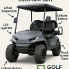 2023 Madjax X Series Storm 4L - Lifted Lithium Golf Cart - 4 Passenger - Storm Gray - Fully Serviced